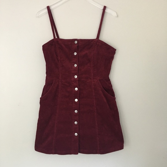 h and m corduroy dress